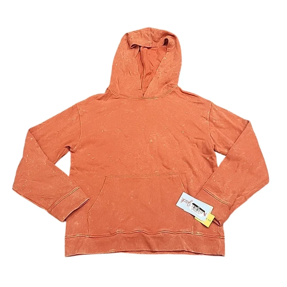 Kids Boys Girls Pullover Hoodie Sweatshirt Small Size 6/7 Cinnamon Wash